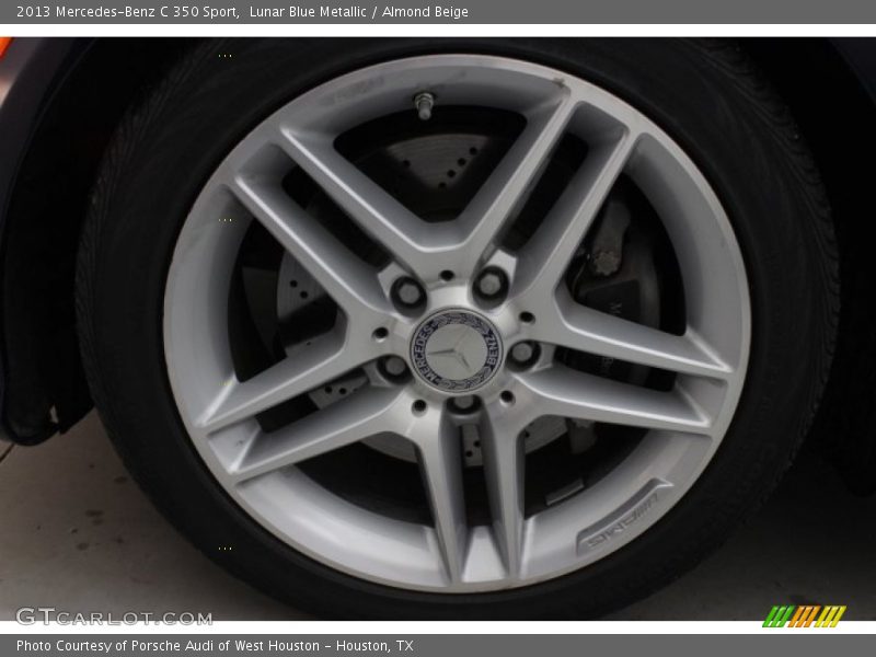 Lunar Blue Metallic / Almond Beige 2013 Mercedes-Benz C 350 Sport