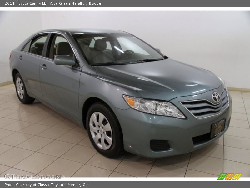 Aloe Green Metallic / Bisque 2011 Toyota Camry LE