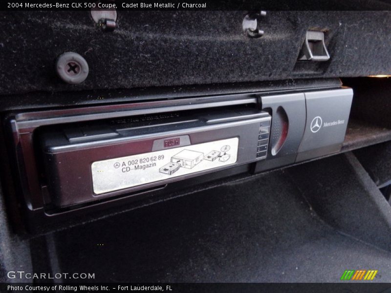 Cadet Blue Metallic / Charcoal 2004 Mercedes-Benz CLK 500 Coupe