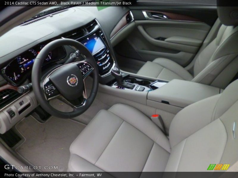 Medium Titanium/Jet Black Interior - 2014 CTS Sedan AWD 