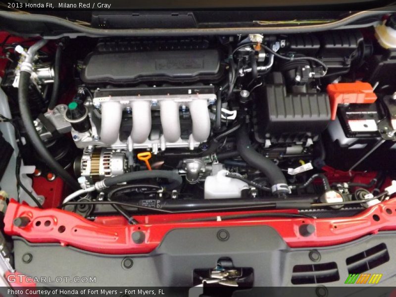 Milano Red / Gray 2013 Honda Fit