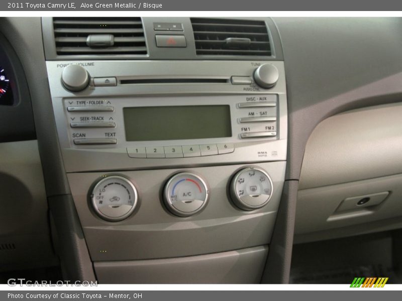 Aloe Green Metallic / Bisque 2011 Toyota Camry LE