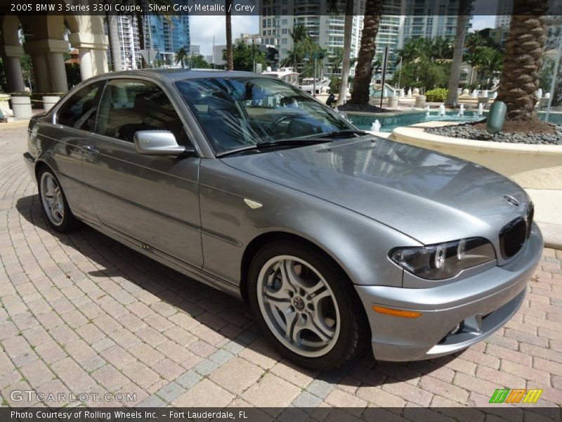 Silver Grey Metallic / Grey 2005 BMW 3 Series 330i Coupe