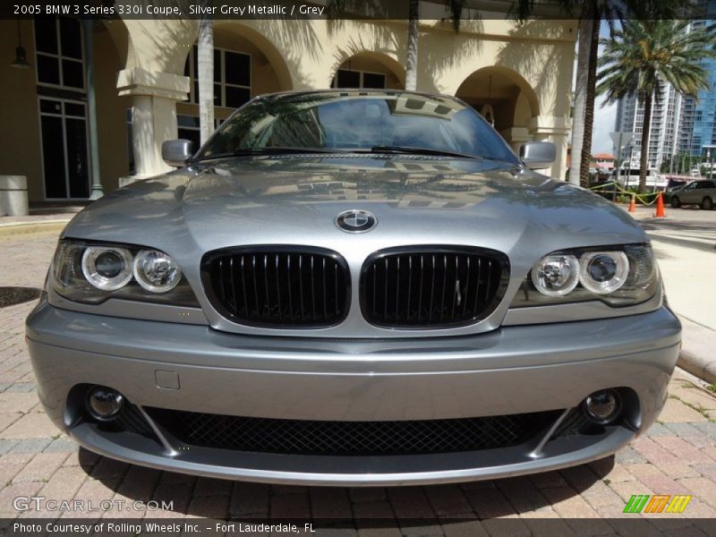 Silver Grey Metallic / Grey 2005 BMW 3 Series 330i Coupe