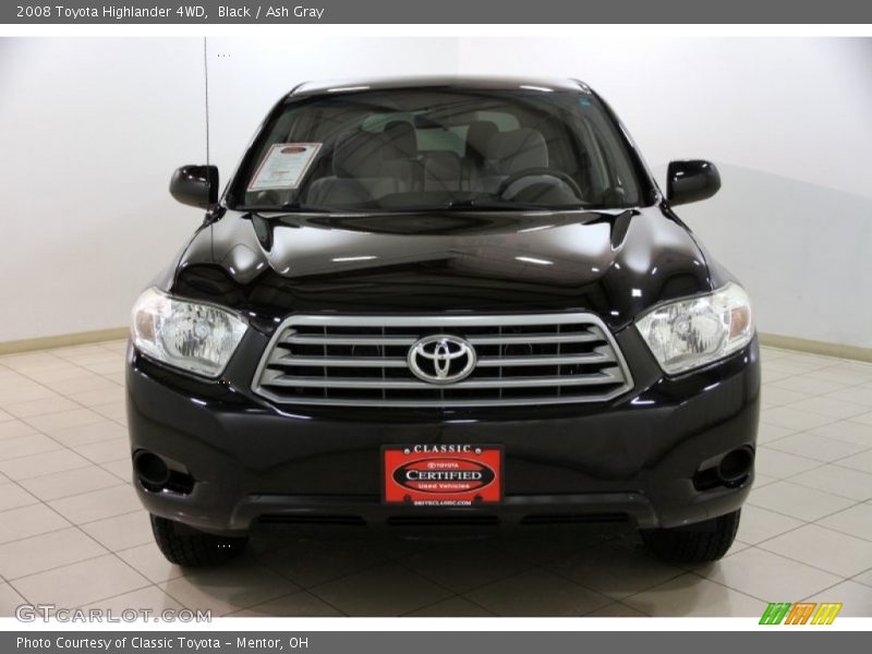 Black / Ash Gray 2008 Toyota Highlander 4WD
