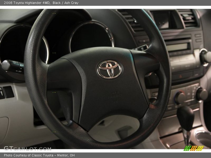 Black / Ash Gray 2008 Toyota Highlander 4WD
