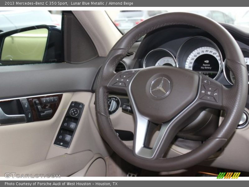 Lunar Blue Metallic / Almond Beige 2013 Mercedes-Benz C 350 Sport