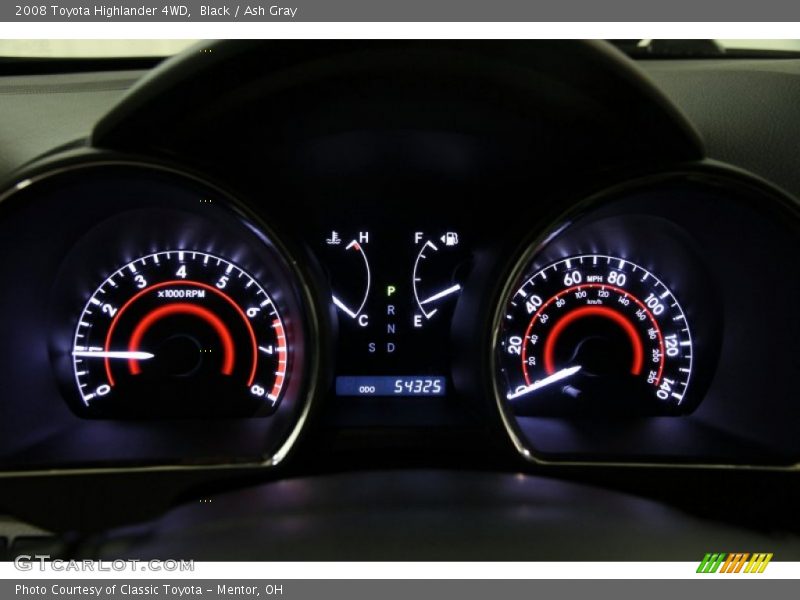Black / Ash Gray 2008 Toyota Highlander 4WD