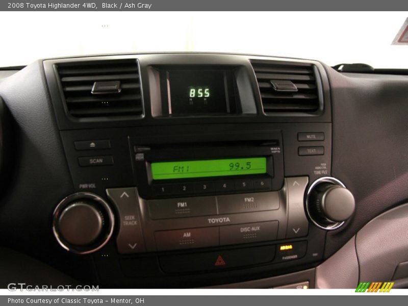 Black / Ash Gray 2008 Toyota Highlander 4WD