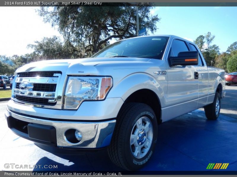 Ingot Silver / Steel Grey 2014 Ford F150 XLT SuperCab
