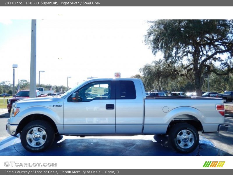 Ingot Silver / Steel Grey 2014 Ford F150 XLT SuperCab