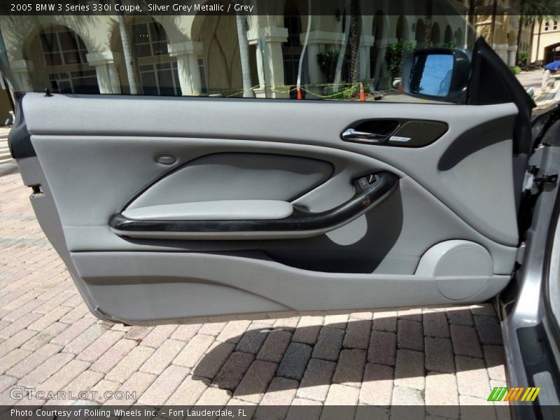 Silver Grey Metallic / Grey 2005 BMW 3 Series 330i Coupe