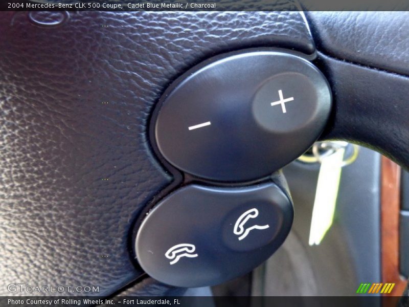 Cadet Blue Metallic / Charcoal 2004 Mercedes-Benz CLK 500 Coupe