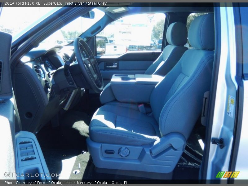 Ingot Silver / Steel Grey 2014 Ford F150 XLT SuperCab