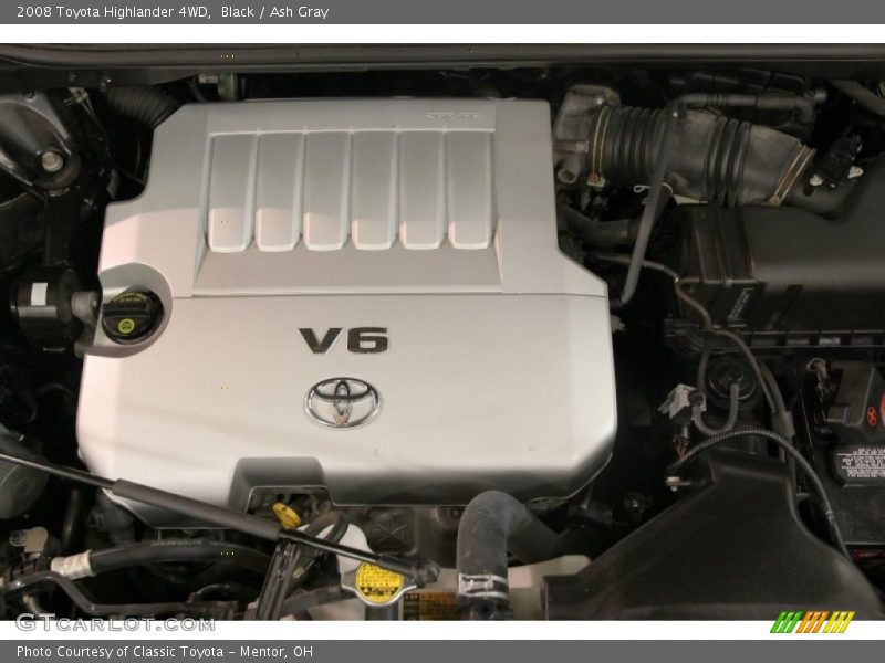 Black / Ash Gray 2008 Toyota Highlander 4WD
