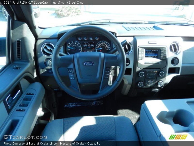 Ingot Silver / Steel Grey 2014 Ford F150 XLT SuperCab