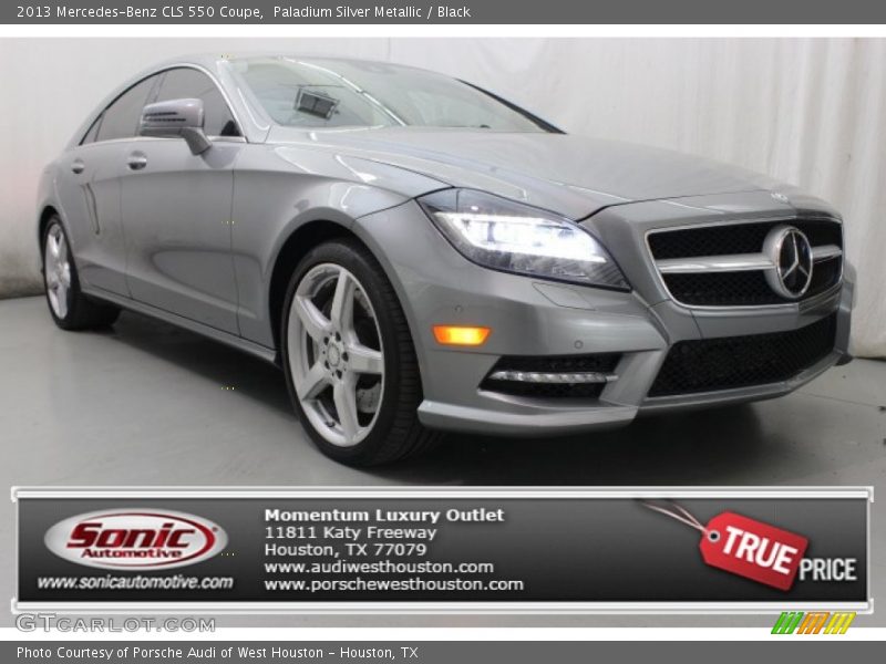 Paladium Silver Metallic / Black 2013 Mercedes-Benz CLS 550 Coupe