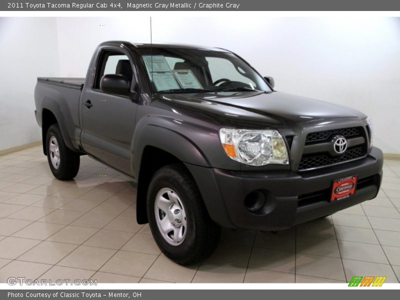 Magnetic Gray Metallic / Graphite Gray 2011 Toyota Tacoma Regular Cab 4x4