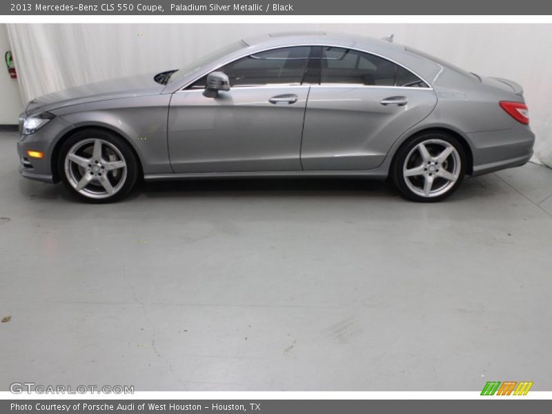 Paladium Silver Metallic / Black 2013 Mercedes-Benz CLS 550 Coupe