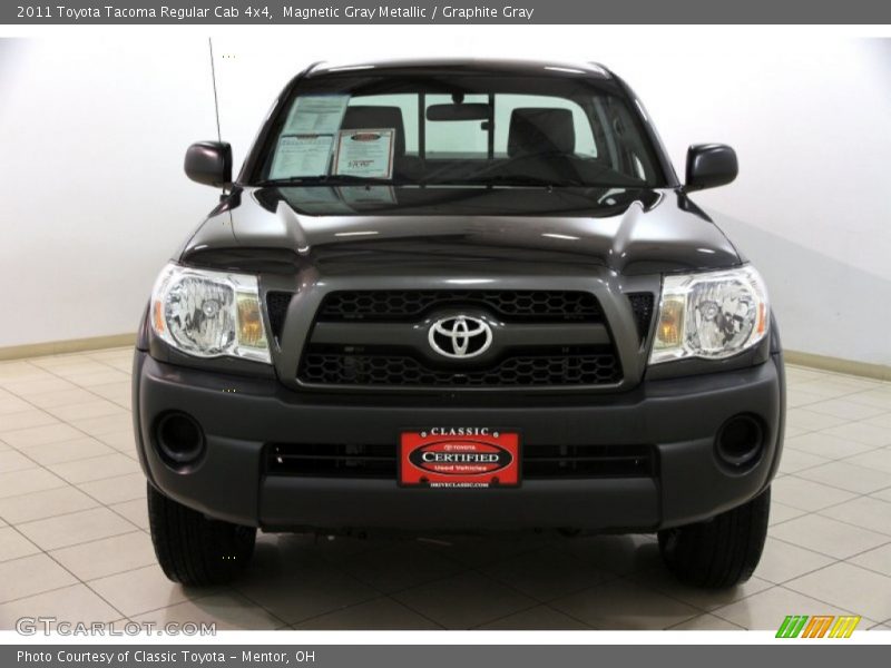 Magnetic Gray Metallic / Graphite Gray 2011 Toyota Tacoma Regular Cab 4x4