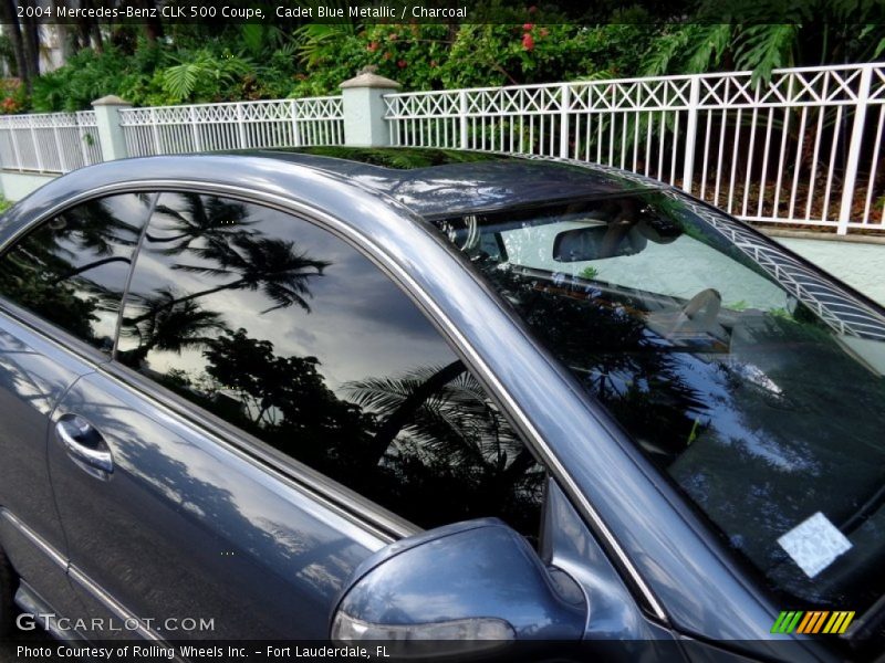 Cadet Blue Metallic / Charcoal 2004 Mercedes-Benz CLK 500 Coupe
