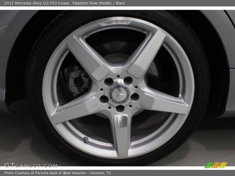 Paladium Silver Metallic / Black 2013 Mercedes-Benz CLS 550 Coupe
