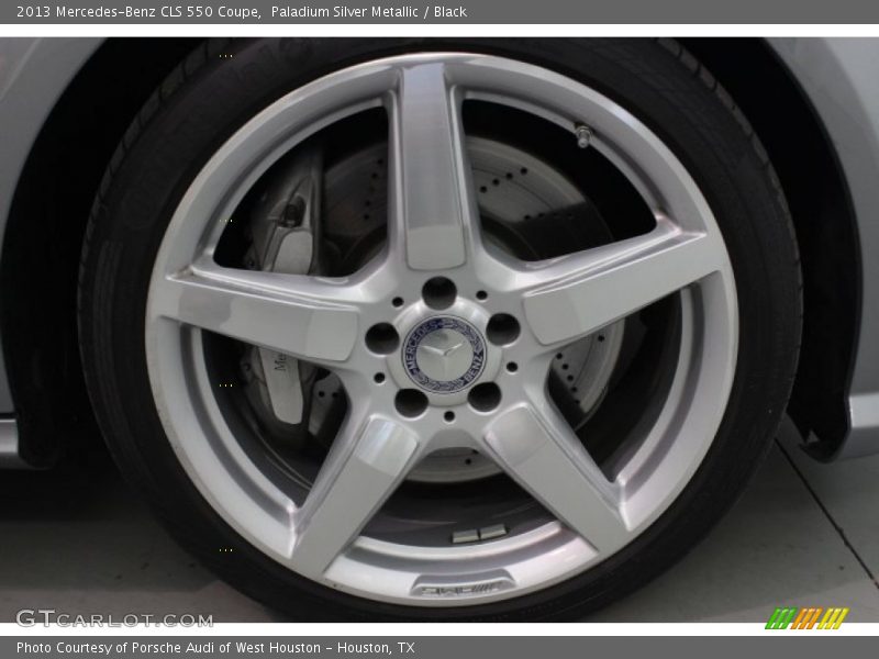 Paladium Silver Metallic / Black 2013 Mercedes-Benz CLS 550 Coupe
