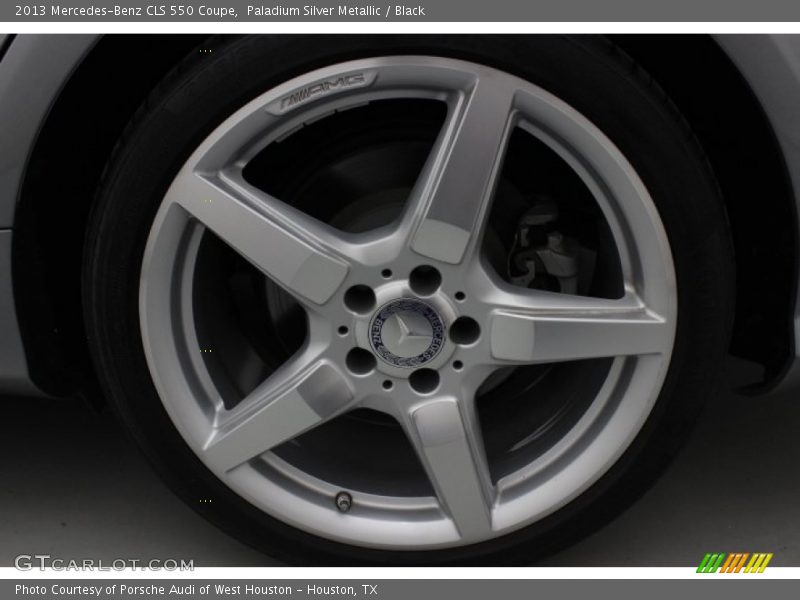 Paladium Silver Metallic / Black 2013 Mercedes-Benz CLS 550 Coupe