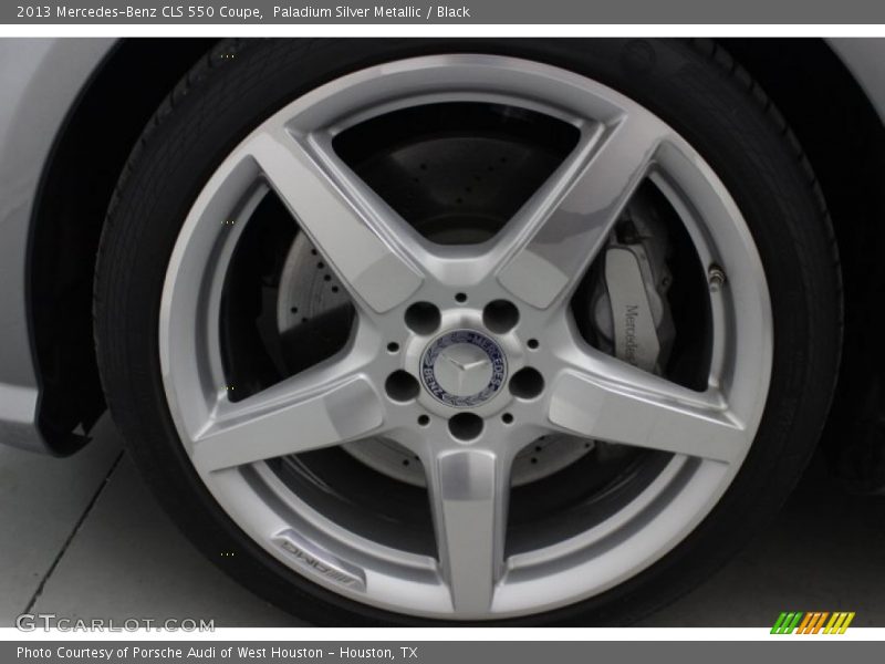 Paladium Silver Metallic / Black 2013 Mercedes-Benz CLS 550 Coupe