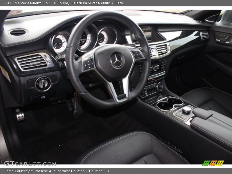 Paladium Silver Metallic / Black 2013 Mercedes-Benz CLS 550 Coupe