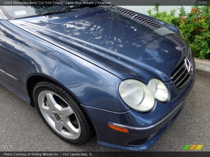 Cadet Blue Metallic / Charcoal 2004 Mercedes-Benz CLK 500 Coupe
