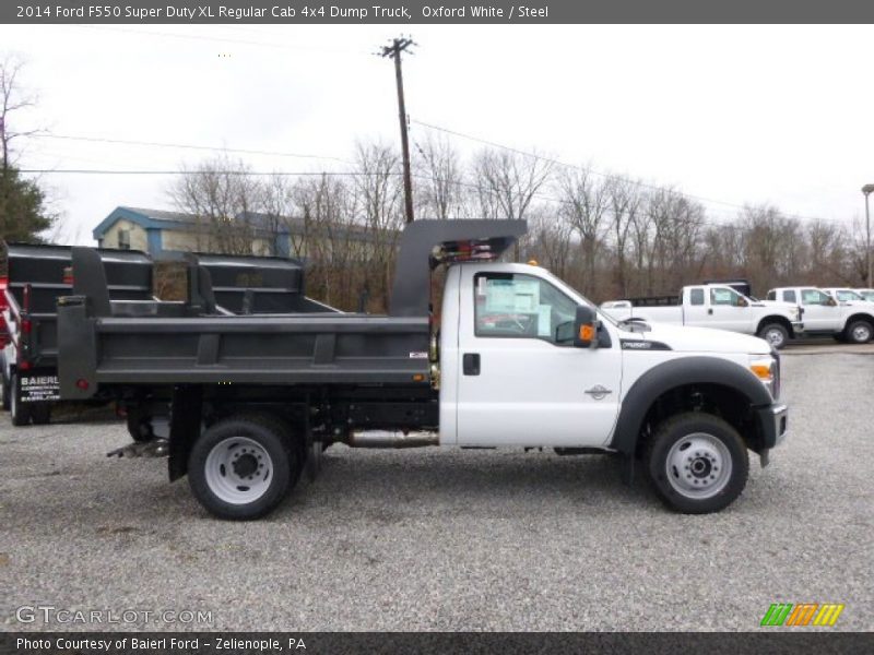Oxford White / Steel 2014 Ford F550 Super Duty XL Regular Cab 4x4 Dump Truck