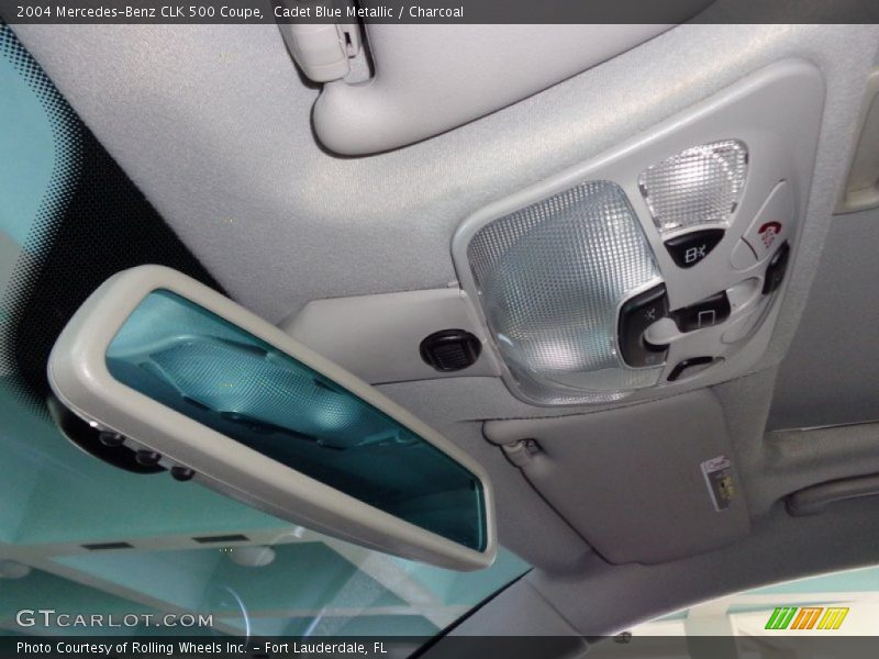 Cadet Blue Metallic / Charcoal 2004 Mercedes-Benz CLK 500 Coupe
