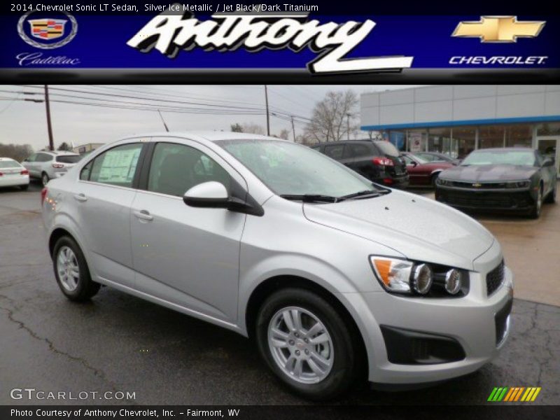 Silver Ice Metallic / Jet Black/Dark Titanium 2014 Chevrolet Sonic LT Sedan