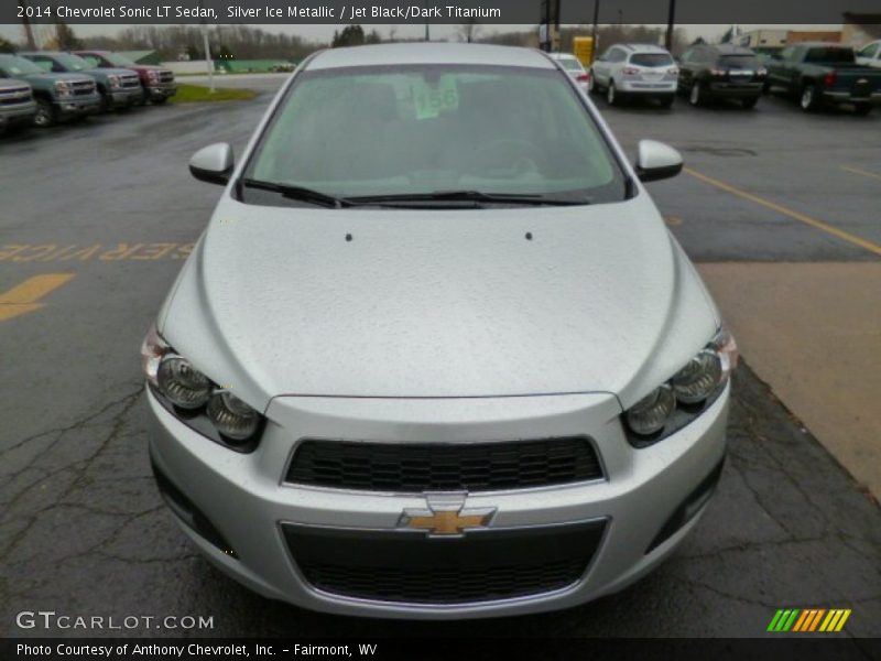 Silver Ice Metallic / Jet Black/Dark Titanium 2014 Chevrolet Sonic LT Sedan