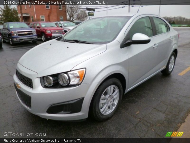 Silver Ice Metallic / Jet Black/Dark Titanium 2014 Chevrolet Sonic LT Sedan