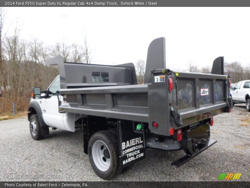 Oxford White / Steel 2014 Ford F550 Super Duty XL Regular Cab 4x4 Dump Truck