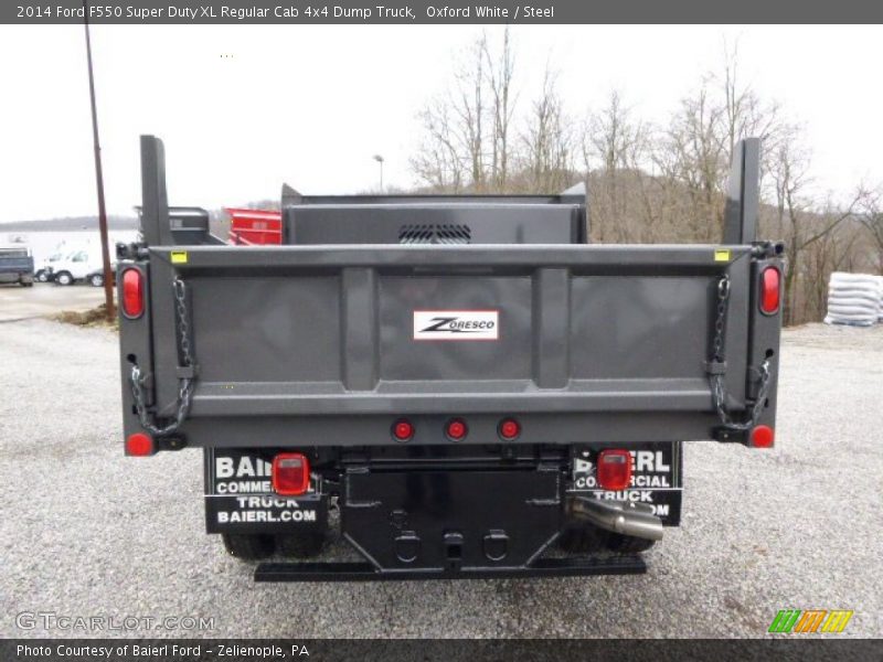 Oxford White / Steel 2014 Ford F550 Super Duty XL Regular Cab 4x4 Dump Truck