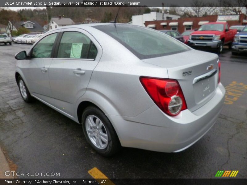 Silver Ice Metallic / Jet Black/Dark Titanium 2014 Chevrolet Sonic LT Sedan