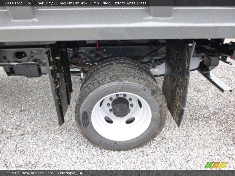 Oxford White / Steel 2014 Ford F550 Super Duty XL Regular Cab 4x4 Dump Truck