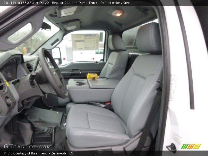 Oxford White / Steel 2014 Ford F550 Super Duty XL Regular Cab 4x4 Dump Truck