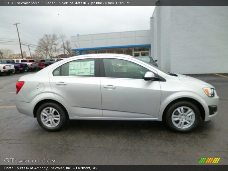 Silver Ice Metallic / Jet Black/Dark Titanium 2014 Chevrolet Sonic LT Sedan