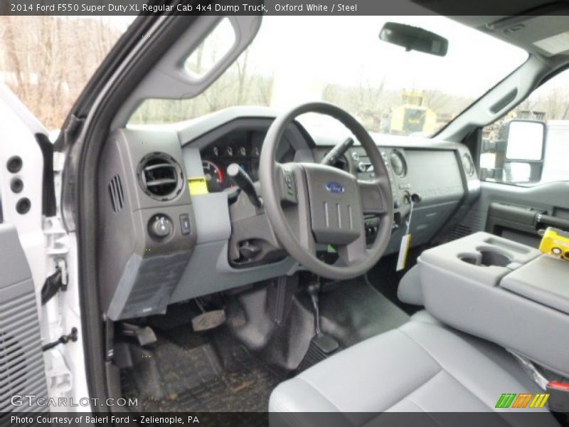 Oxford White / Steel 2014 Ford F550 Super Duty XL Regular Cab 4x4 Dump Truck