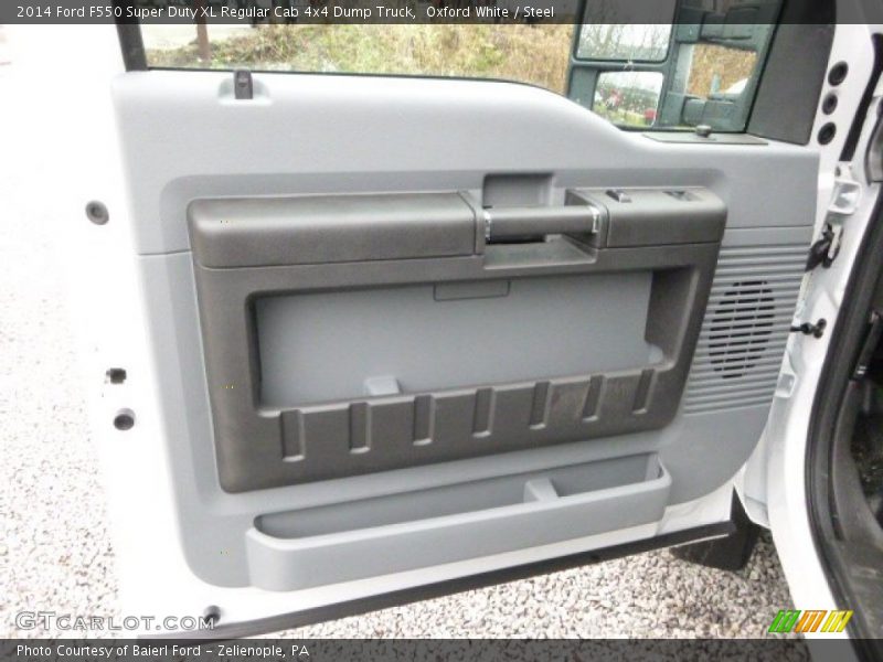 Oxford White / Steel 2014 Ford F550 Super Duty XL Regular Cab 4x4 Dump Truck