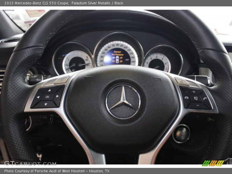 Paladium Silver Metallic / Black 2013 Mercedes-Benz CLS 550 Coupe