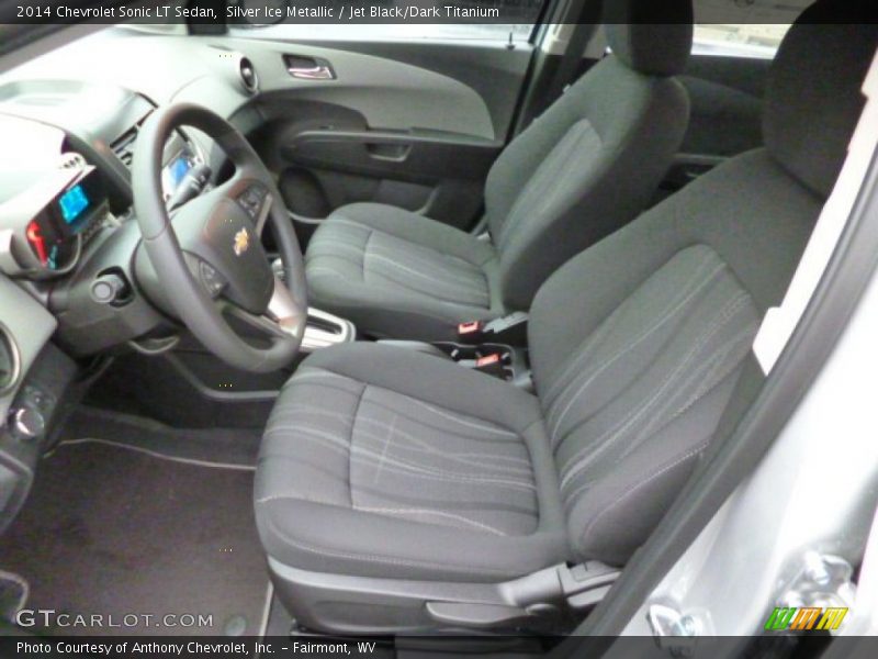 Silver Ice Metallic / Jet Black/Dark Titanium 2014 Chevrolet Sonic LT Sedan