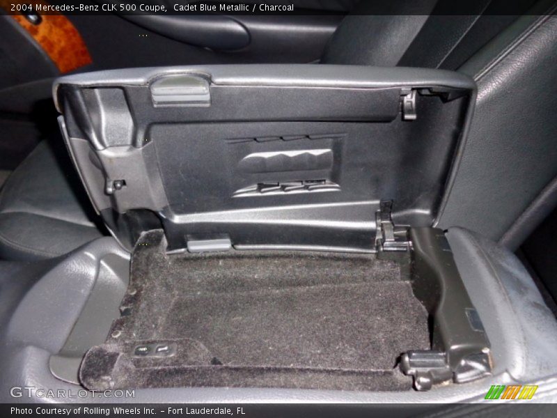 Cadet Blue Metallic / Charcoal 2004 Mercedes-Benz CLK 500 Coupe