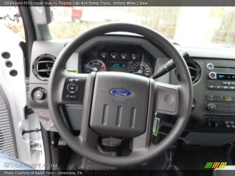 Oxford White / Steel 2014 Ford F550 Super Duty XL Regular Cab 4x4 Dump Truck