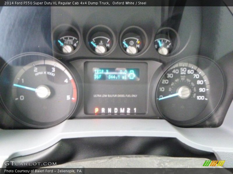 Oxford White / Steel 2014 Ford F550 Super Duty XL Regular Cab 4x4 Dump Truck