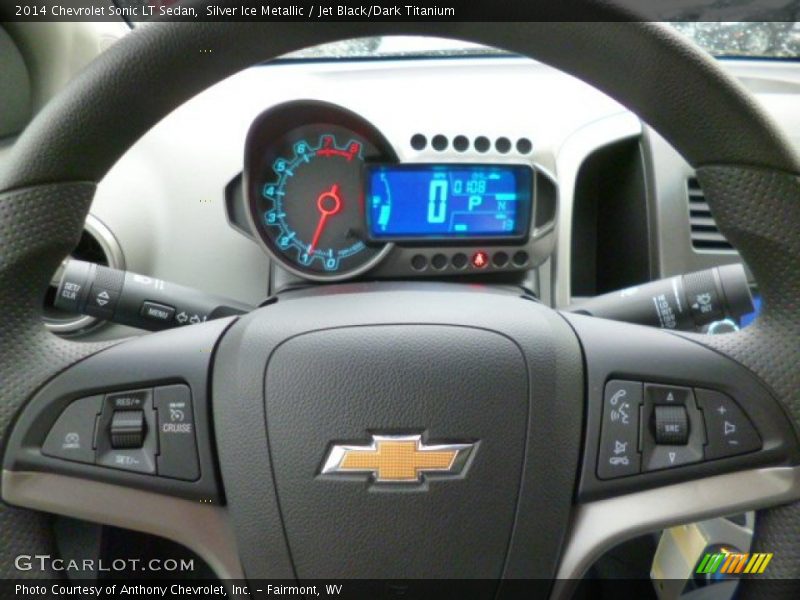 Silver Ice Metallic / Jet Black/Dark Titanium 2014 Chevrolet Sonic LT Sedan